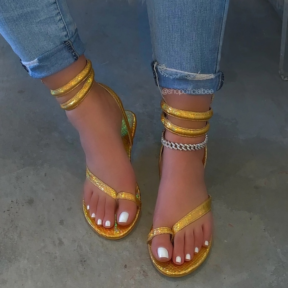 Francesca Sandal - Gold Hologram